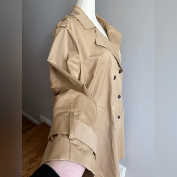 NWT Lane Bryant Tan Trench Coat - Women's Plus Size 22/24 - Picture 8 of 16